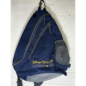 Disney Cruise Line Castaway Club Blue Shoulder Crossbody Backpack Sling Bag NEW